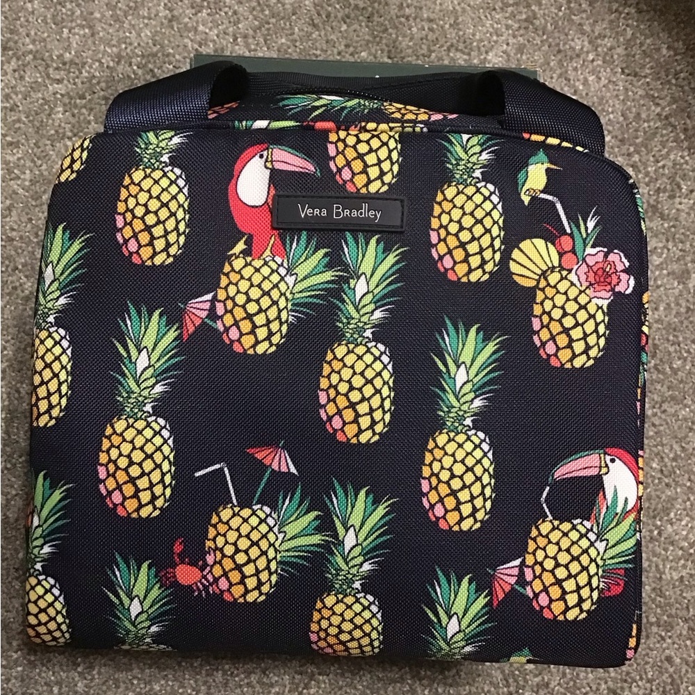 Vera Bradley Toucan Pineapple Party Lunch Cooler Bag